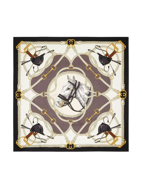 gucci equestrian scarf|Gucci scarf women sale.